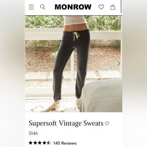 Monrow Supersoft Vintage Sweats (XS)